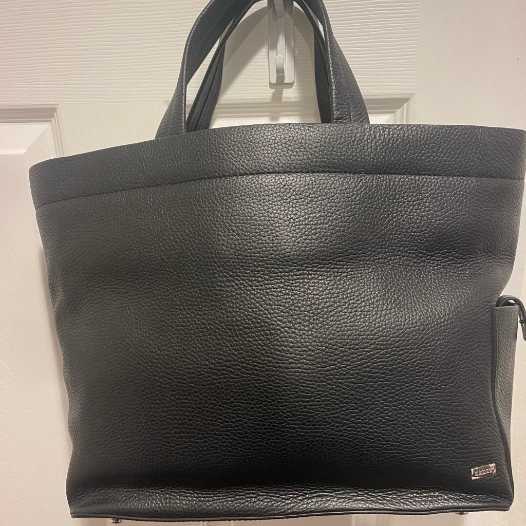 Bally Black Leather Tote Bag